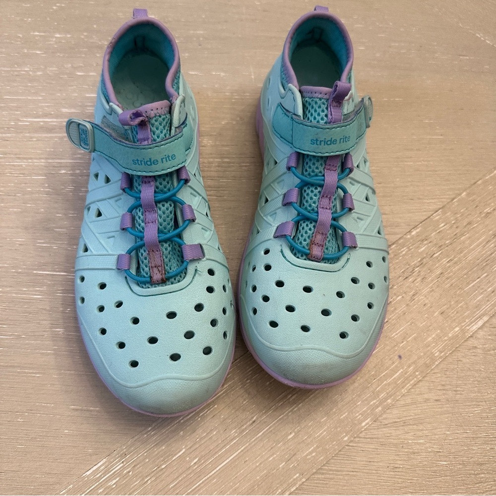 Stride Rite Kids Water Shoes - Light Blue and Purple